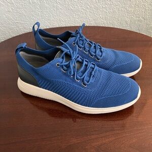 Johnston & Murphy Royal Blue Knit Sneakers